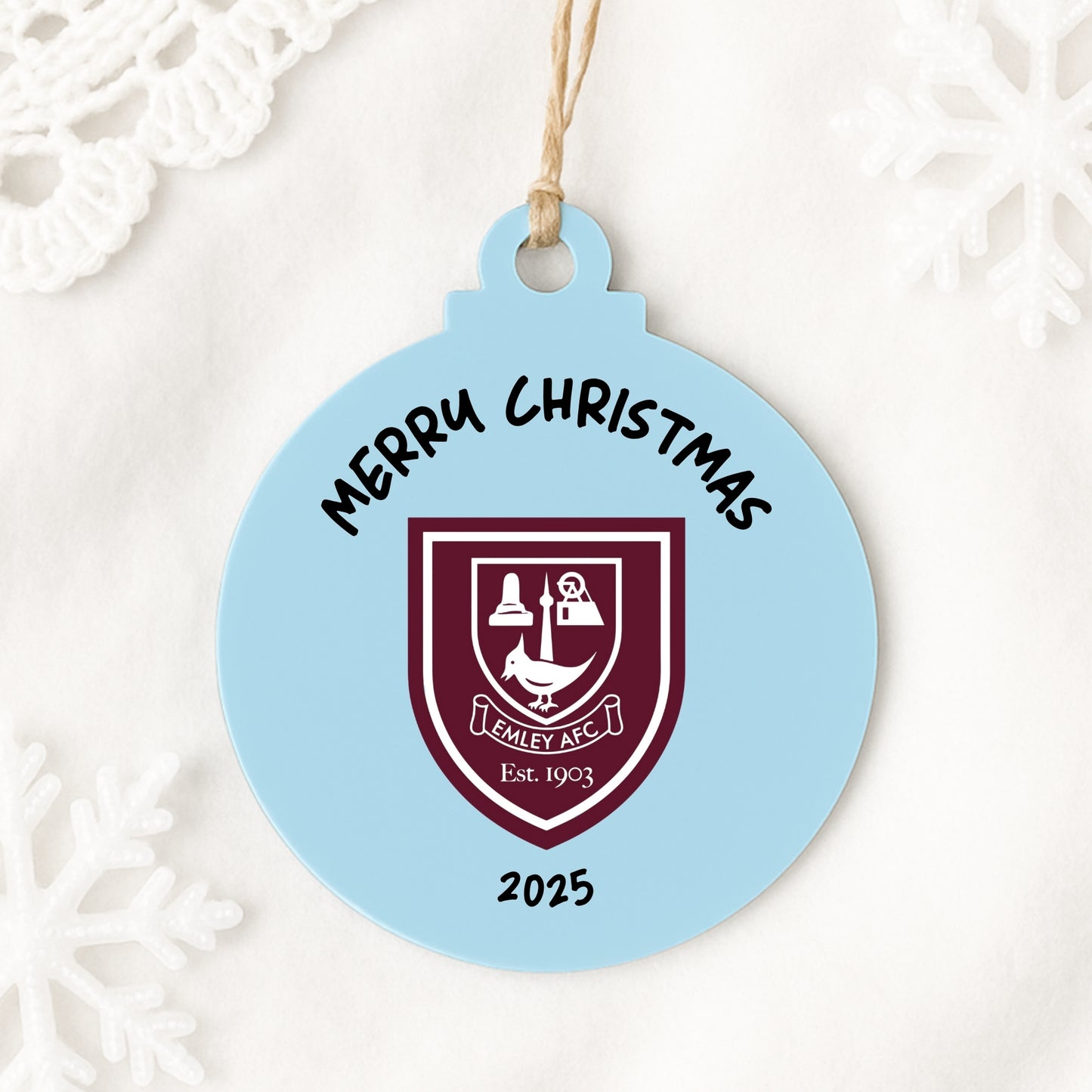 Limited Edition - Emley AFC Christmas Bauble 2025