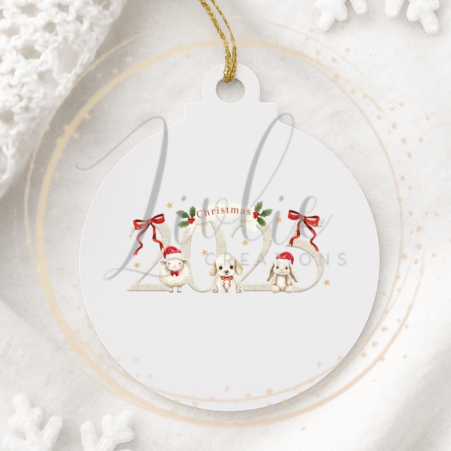 Personalized 2025 Christmas Bauble: Keepsake Ornament