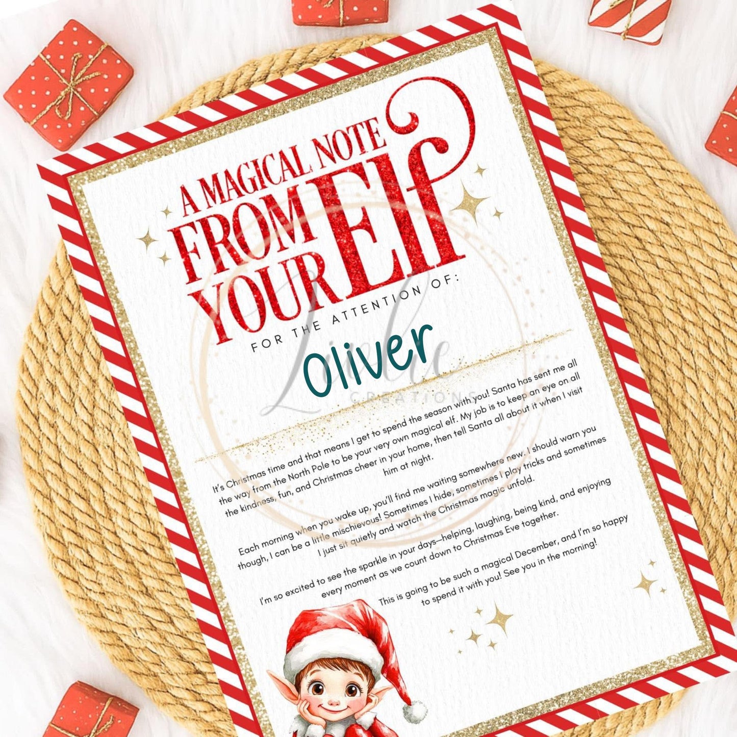 Personalised Santa Letter: Elf Collection