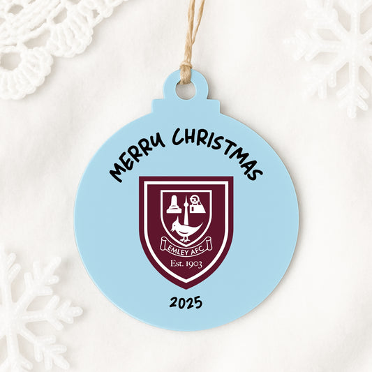 Limited Edition - Emley AFC Christmas Bauble 2025