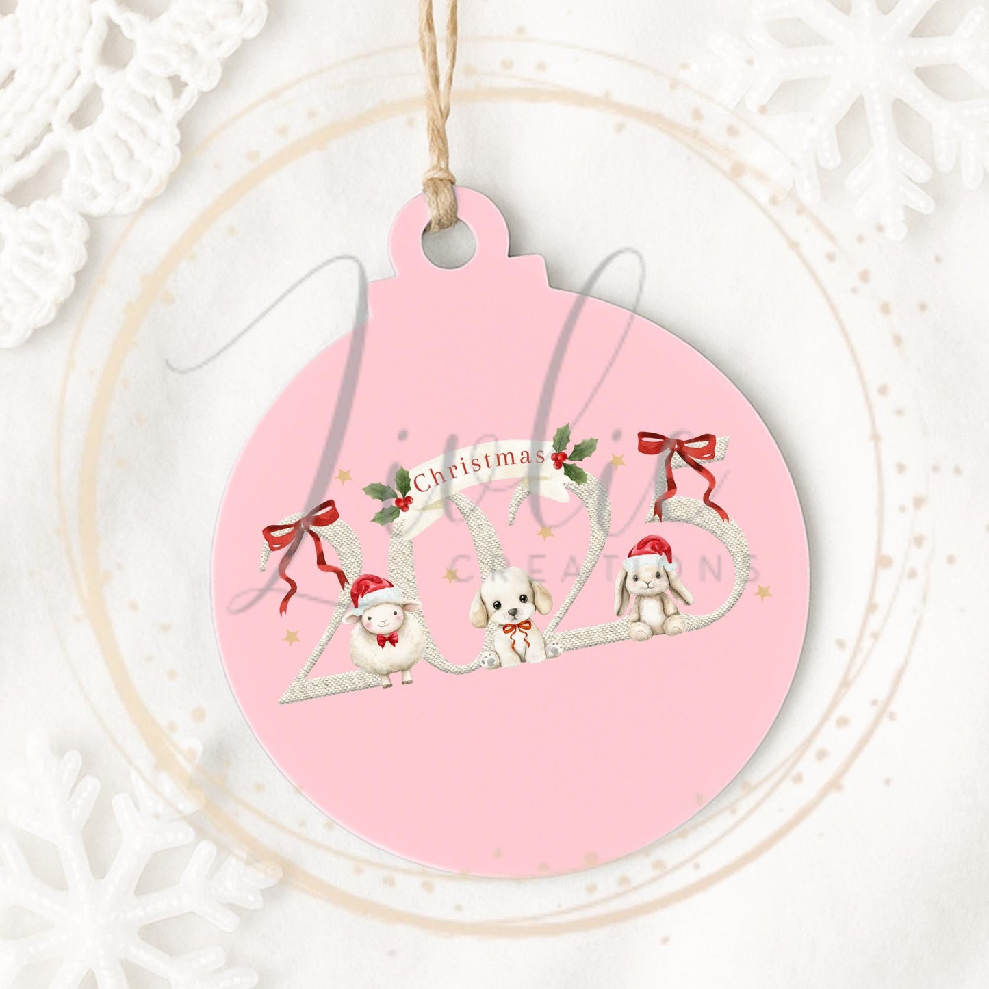 Personalized 2025 Christmas Bauble: Keepsake Ornament