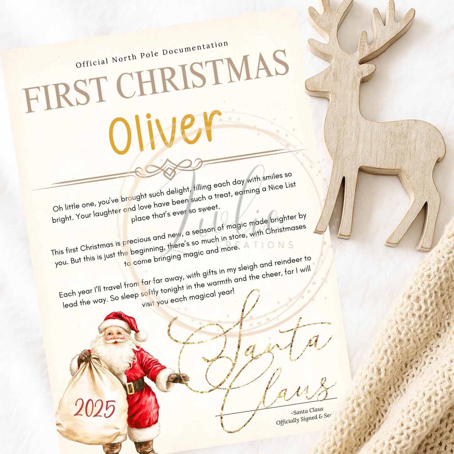 Personalised Letter from Santa: Santa Sack Collection