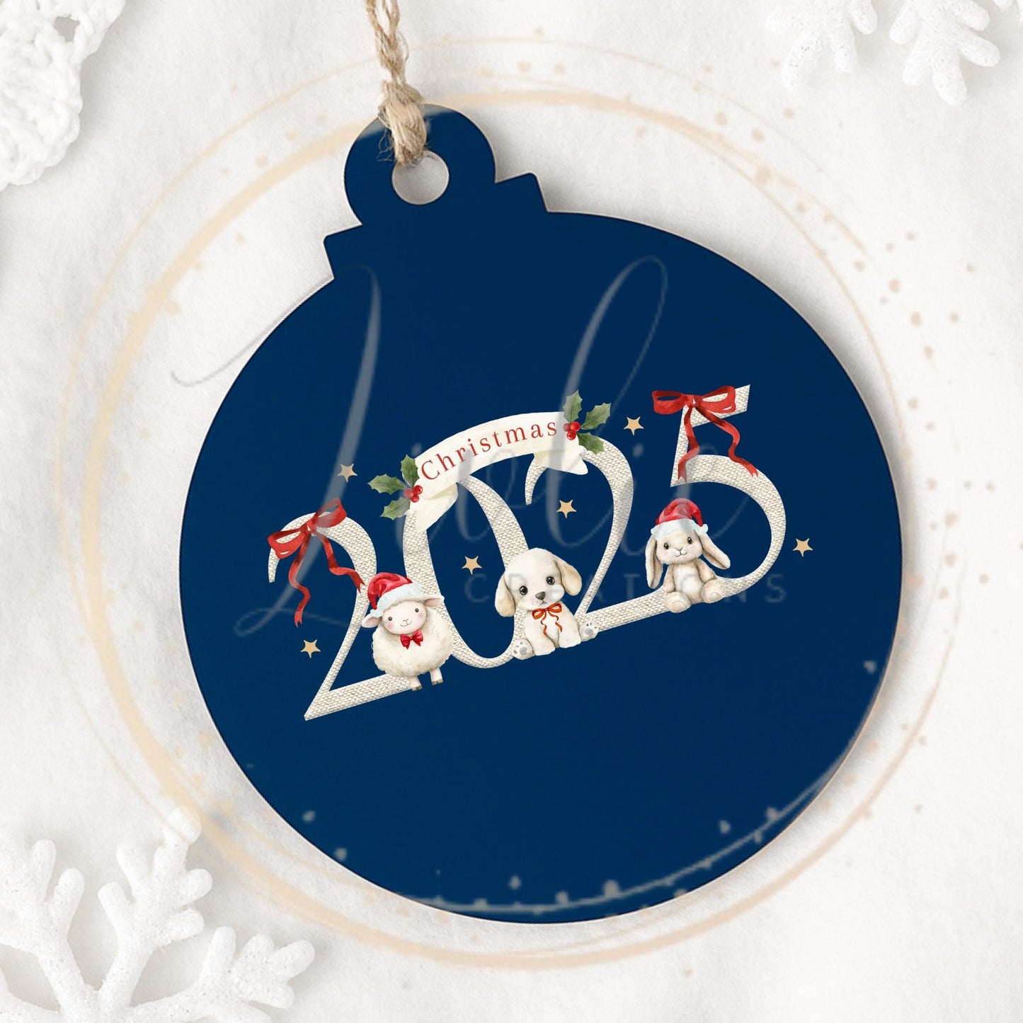 Personalized 2025 Christmas Bauble: Keepsake Ornament
