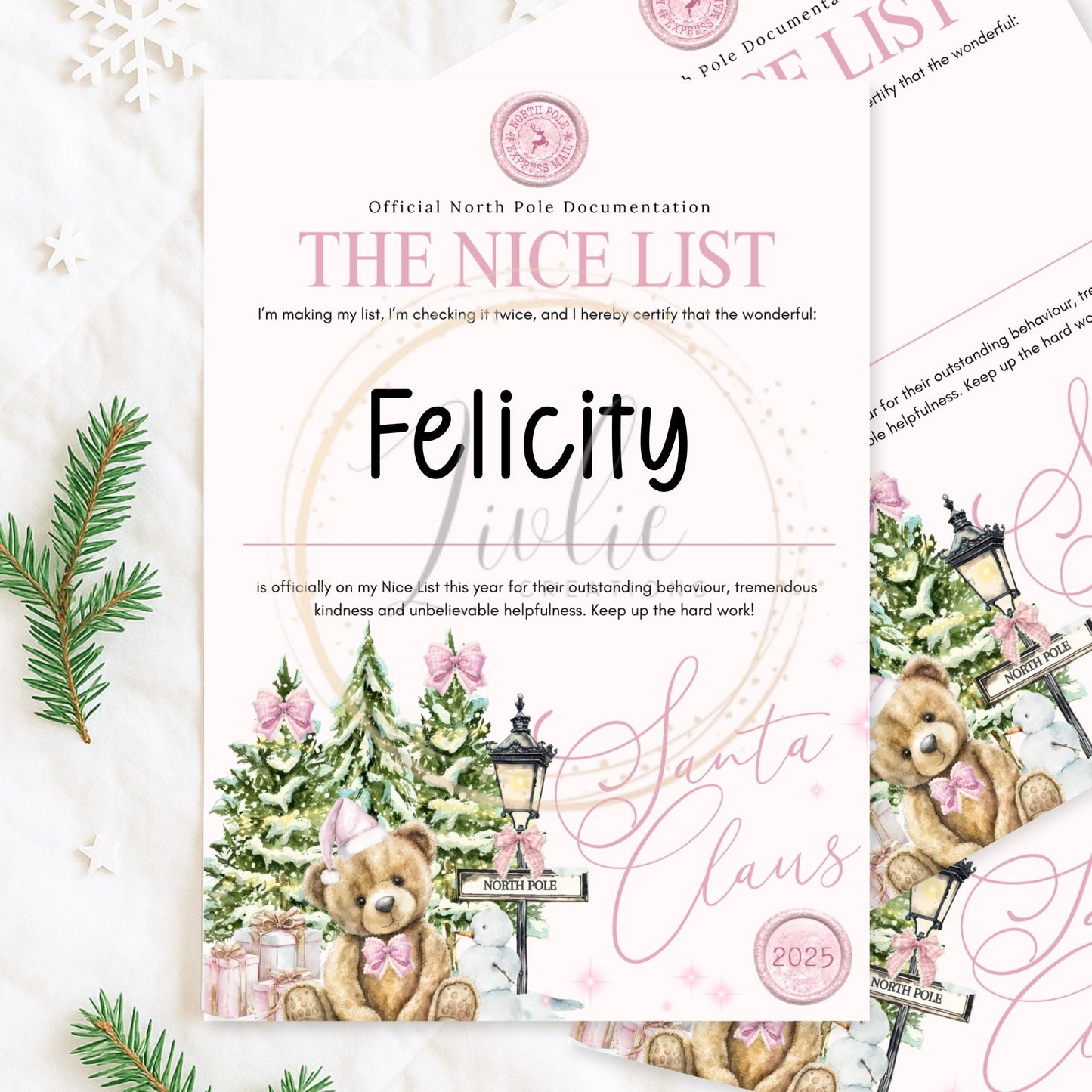 Personalized Santa Letter: North Pole Christmas Eve Tradition