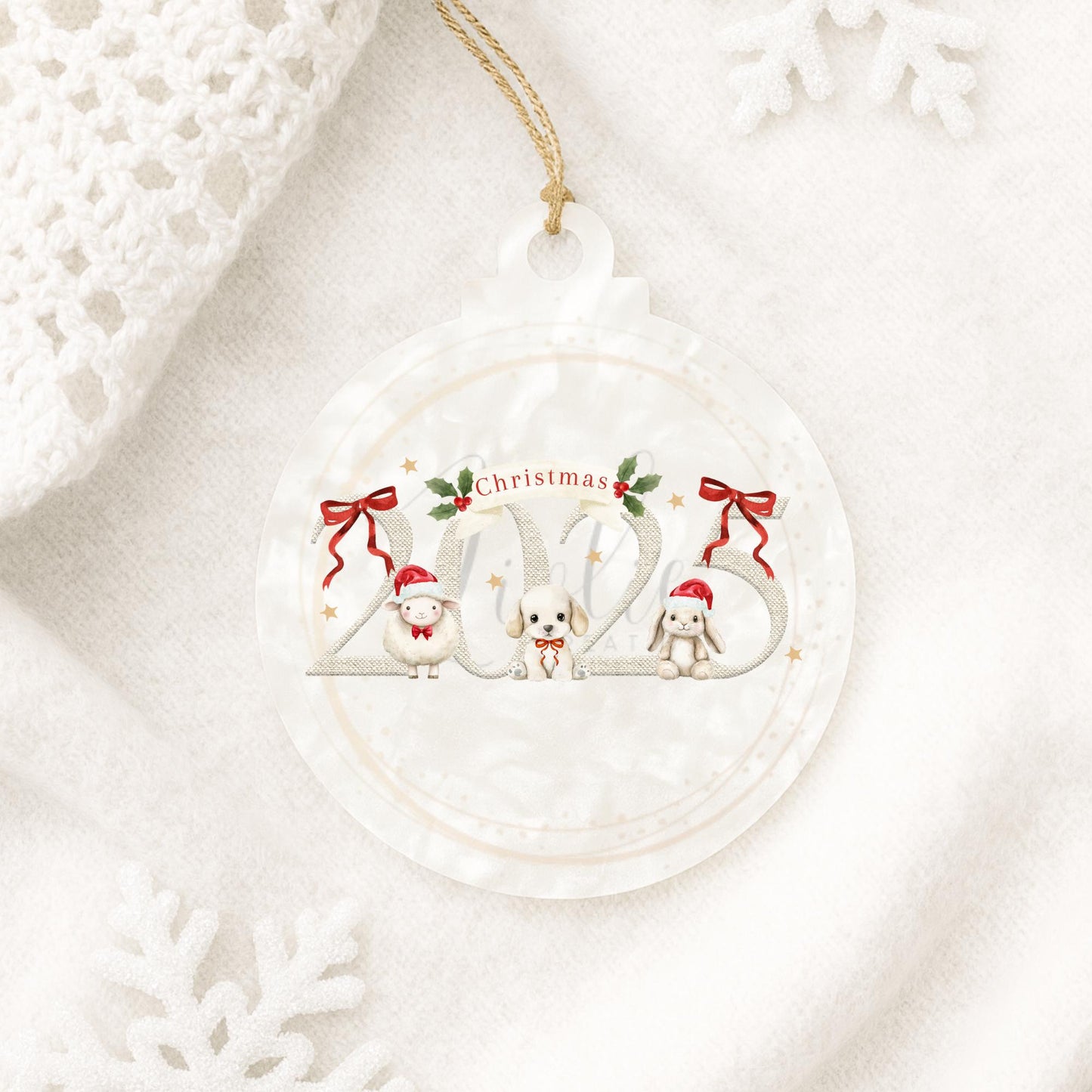 Personalized 2025 Christmas Bauble: Keepsake Ornament