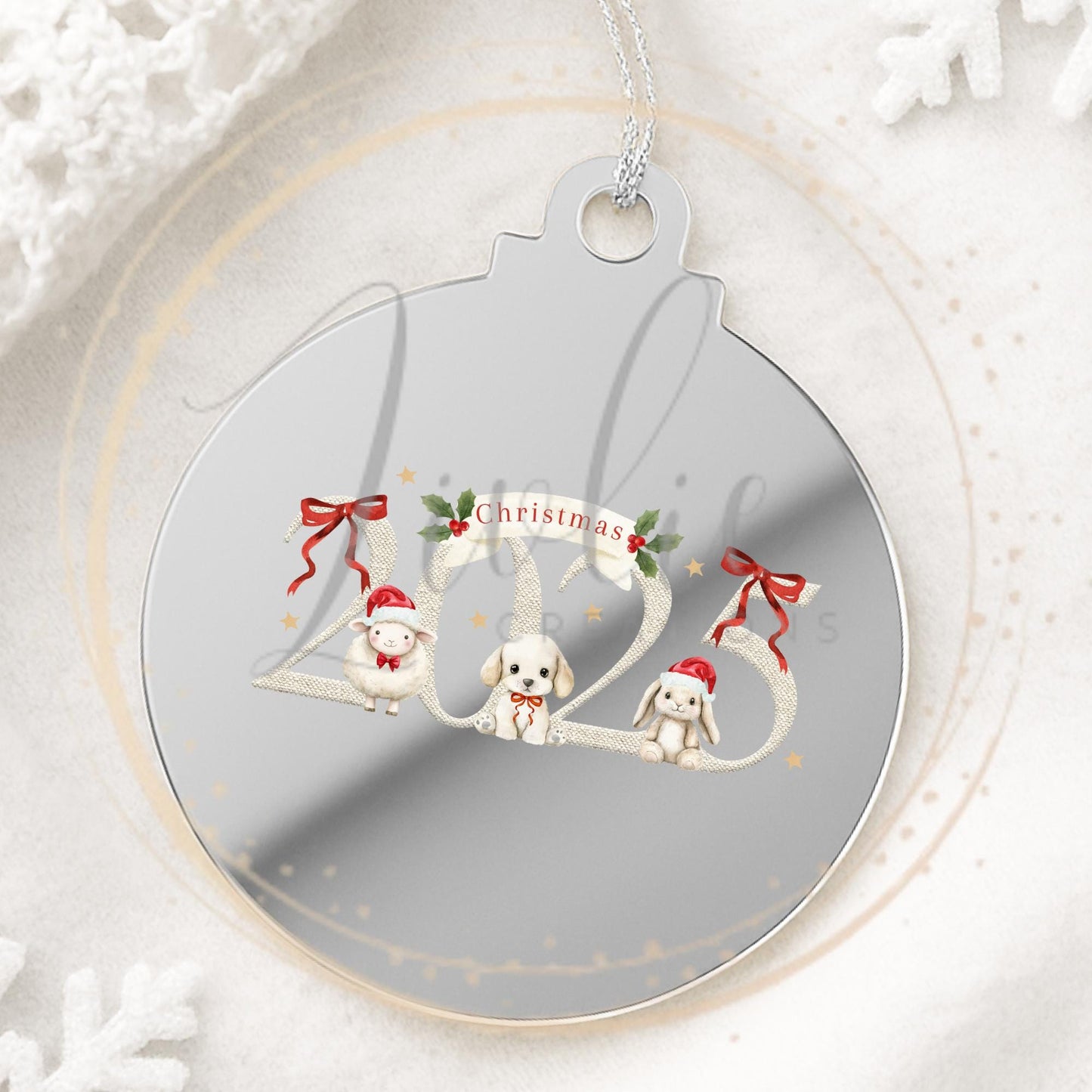 Personalized 2025 Christmas Bauble: Keepsake Ornament