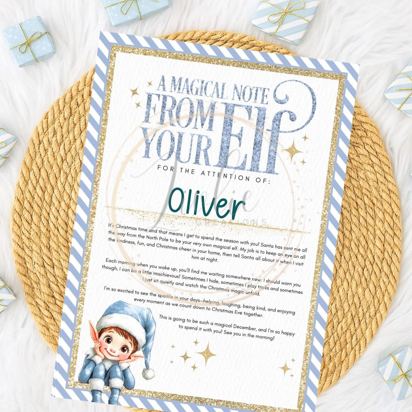 Personalised Santa Letter: Elf Collection