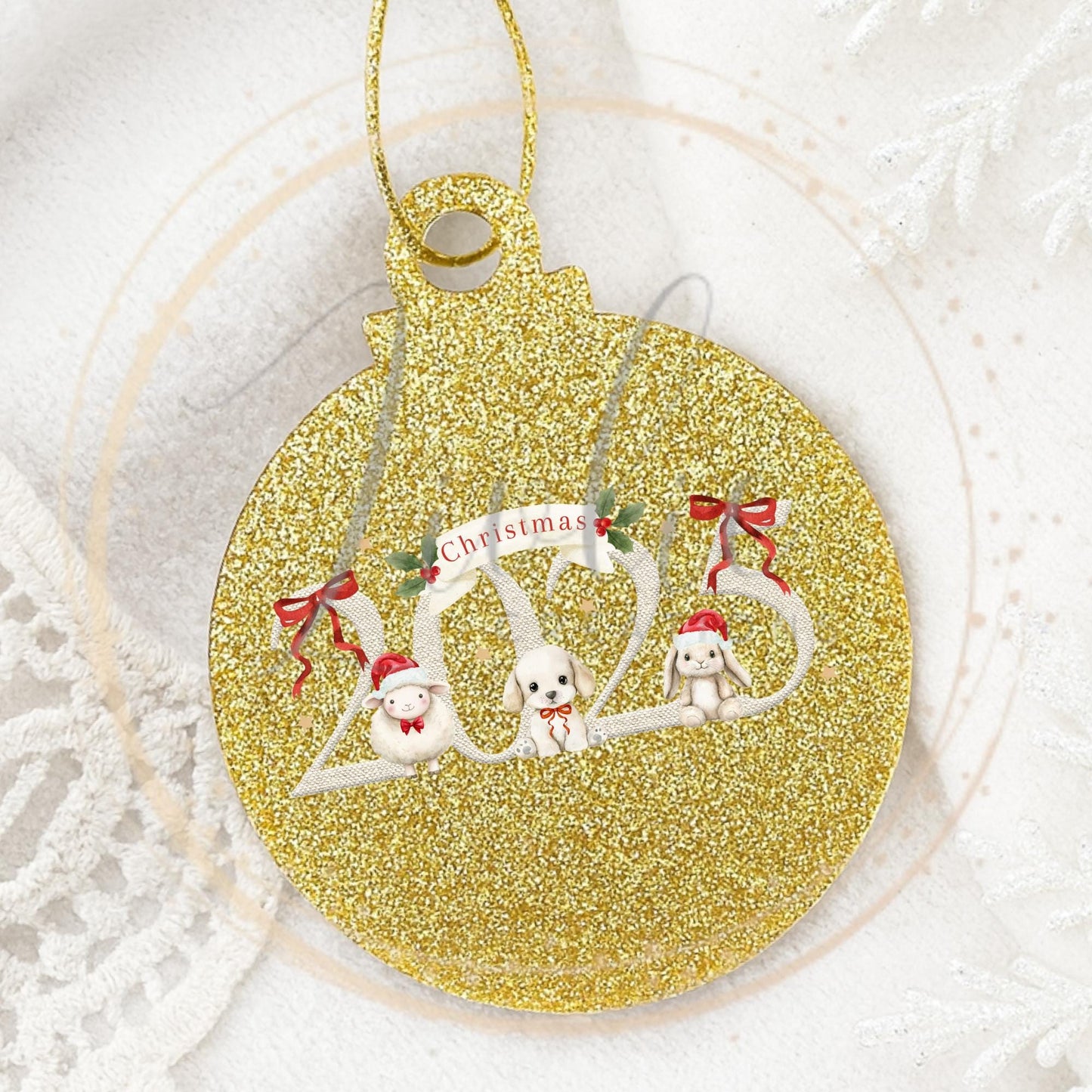 Personalized 2025 Christmas Bauble: Keepsake Ornament