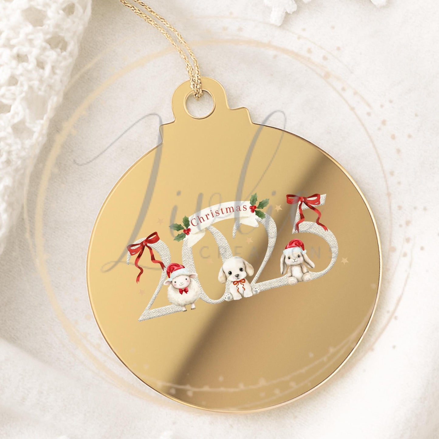 Personalized 2025 Christmas Bauble: Keepsake Ornament