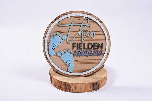 Personalised Babies Footprint Plaque