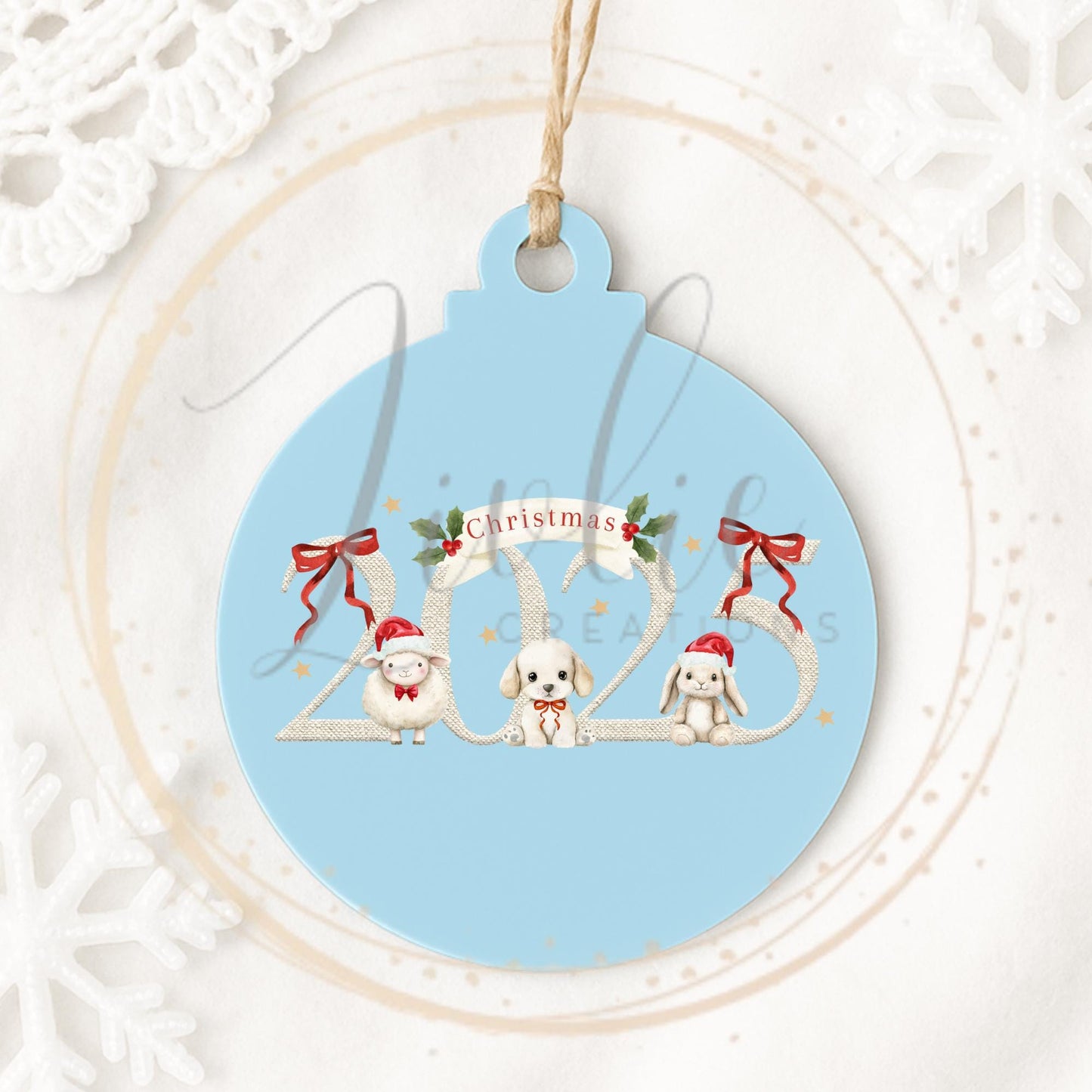 Personalized 2025 Christmas Bauble: Keepsake Ornament