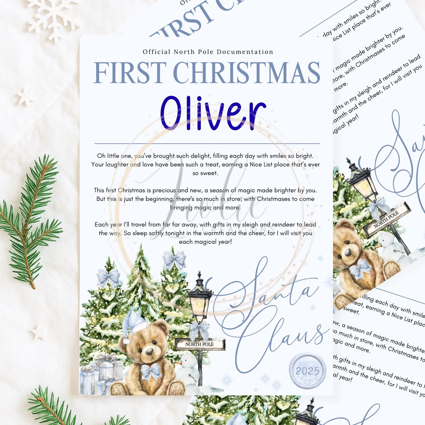 Personalized Santa Letter: North Pole Christmas Eve Tradition