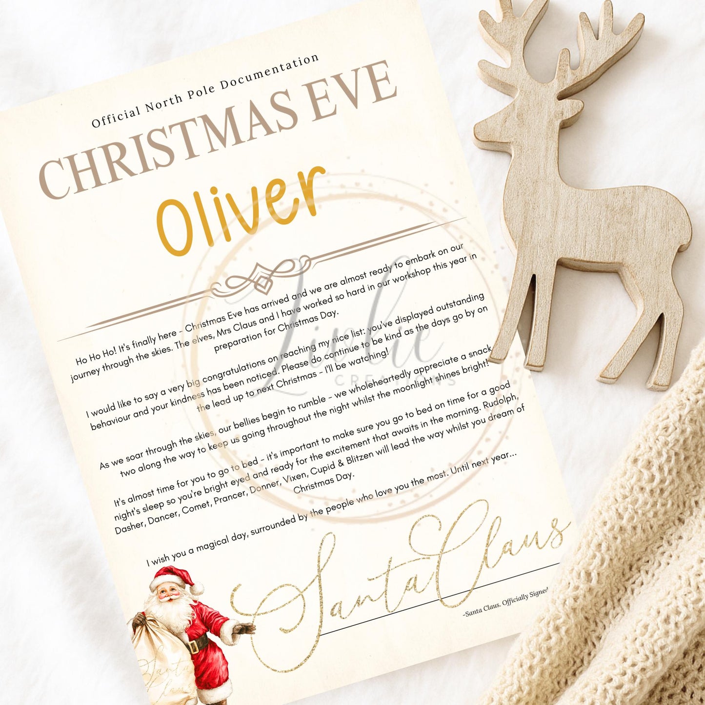 Personalised Letter from Santa: Santa Sack Collection