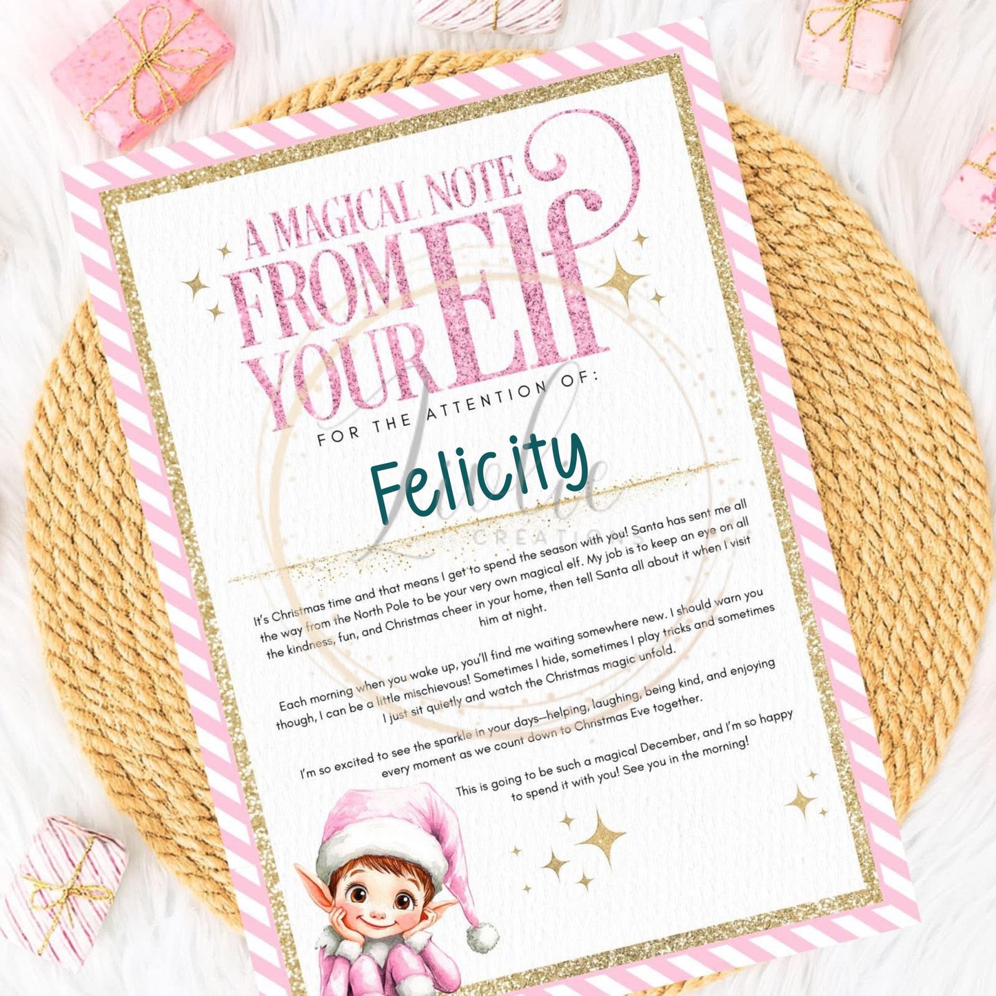 Personalised Santa Letter: Elf Collection