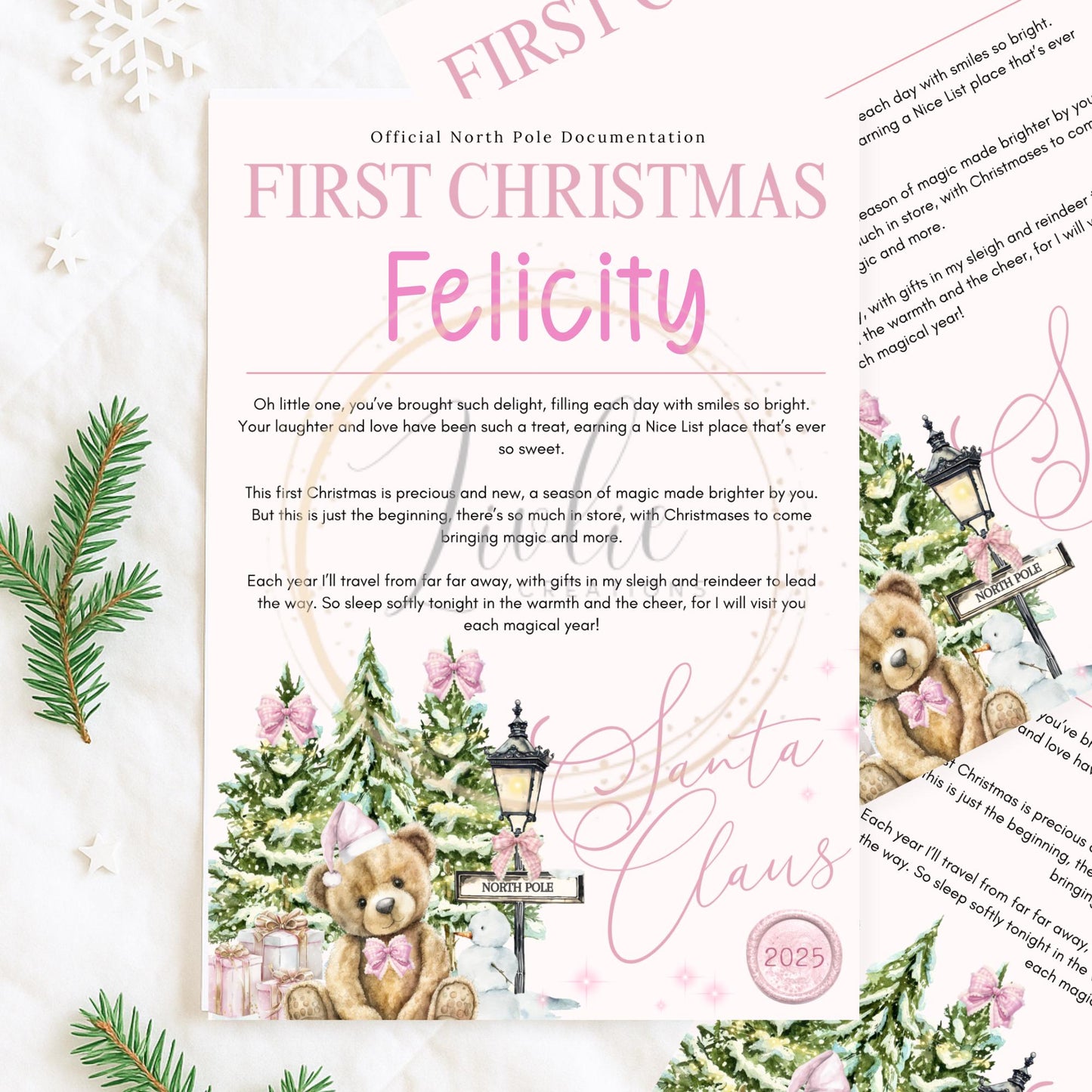 Personalized Santa Letter: North Pole Christmas Eve Tradition